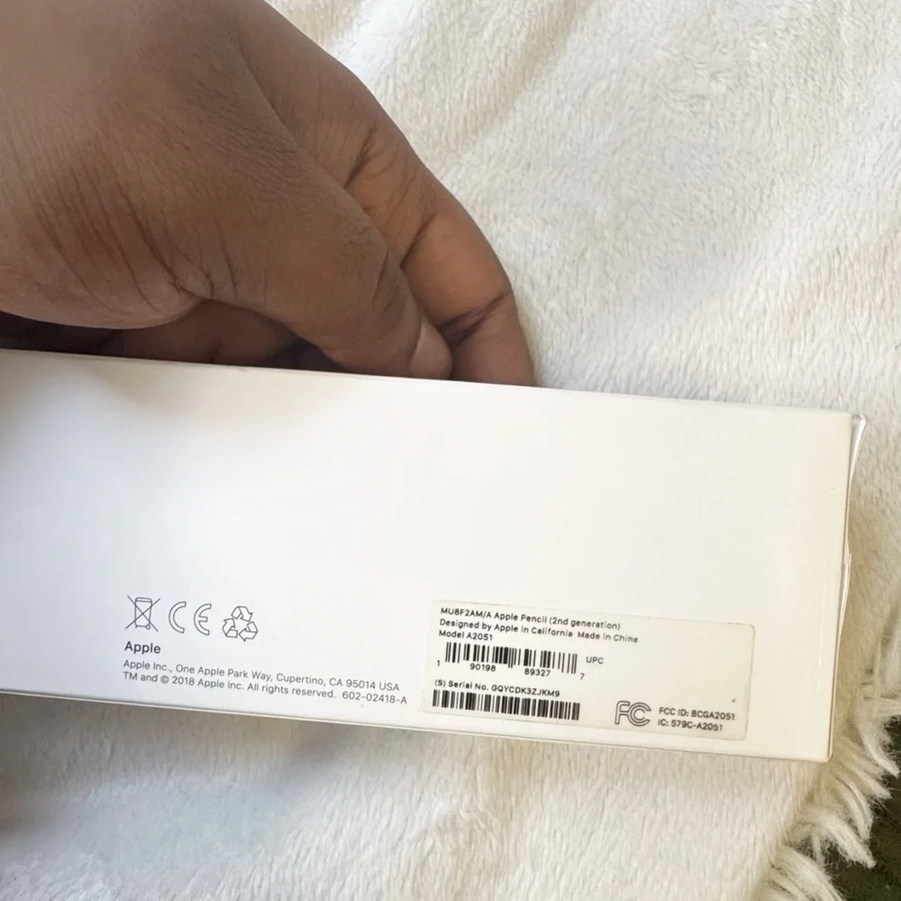 Apple White Pencil (Apple Pencil 2nd Generation) in Branded Box